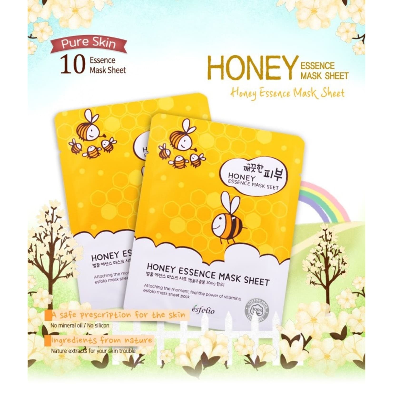 Honey Essence Sheet Mask Esfolio
