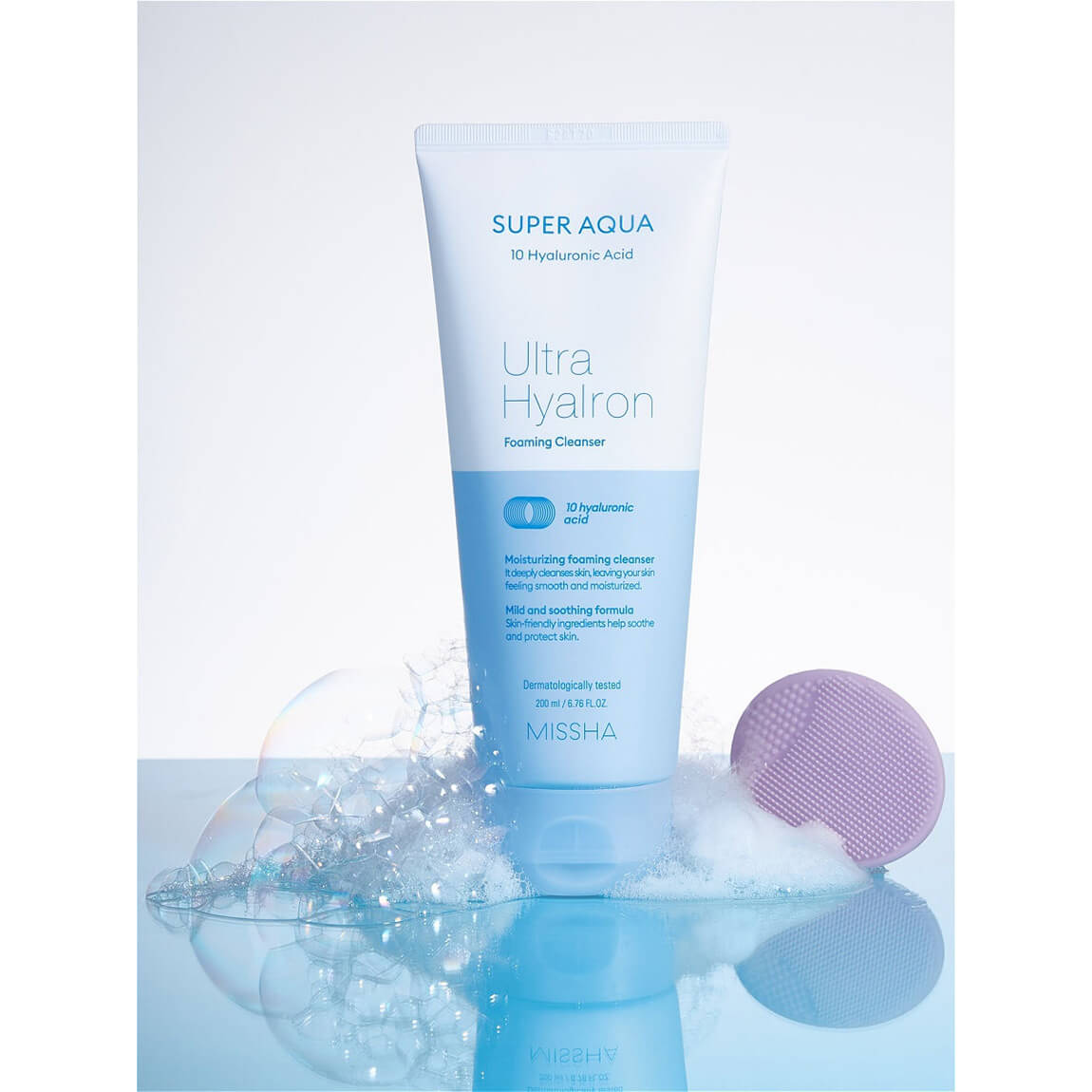 Super Aqua Ultra Hyalron Cleansing Foam Missha