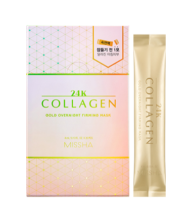 24K Collagen Gold Overnight Firming Mask Missha (1 bustina) - NuvoleBlu