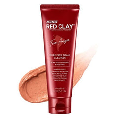 Amazon Red Clay™Pore Pack Foam Cleanser Missha (detergente + maschera wash off) - NuvoleBlu