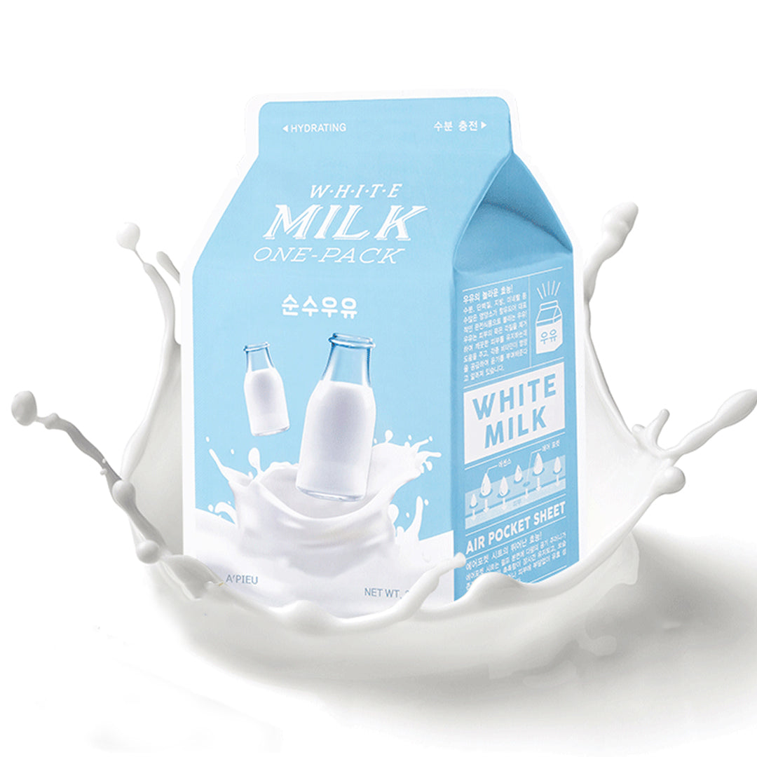 A'PIEU White Milk One Pack Mask (Idratante) - 21gr - NuvoleBlu