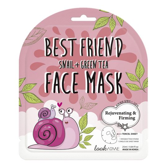 Best Friend Snail Green Tea Face Mask Look at Me