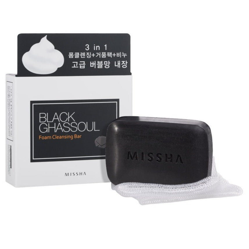 Black Ghassoul Foam Cleansing Bar Missha