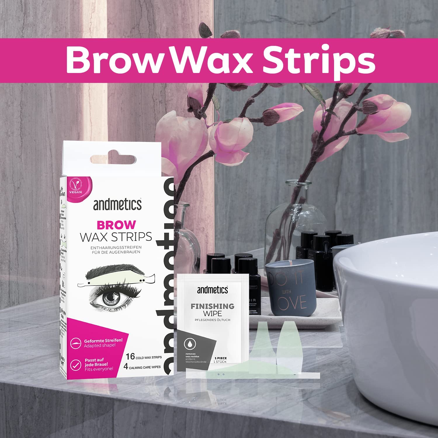 Brow Wax Strips Women Andmetics