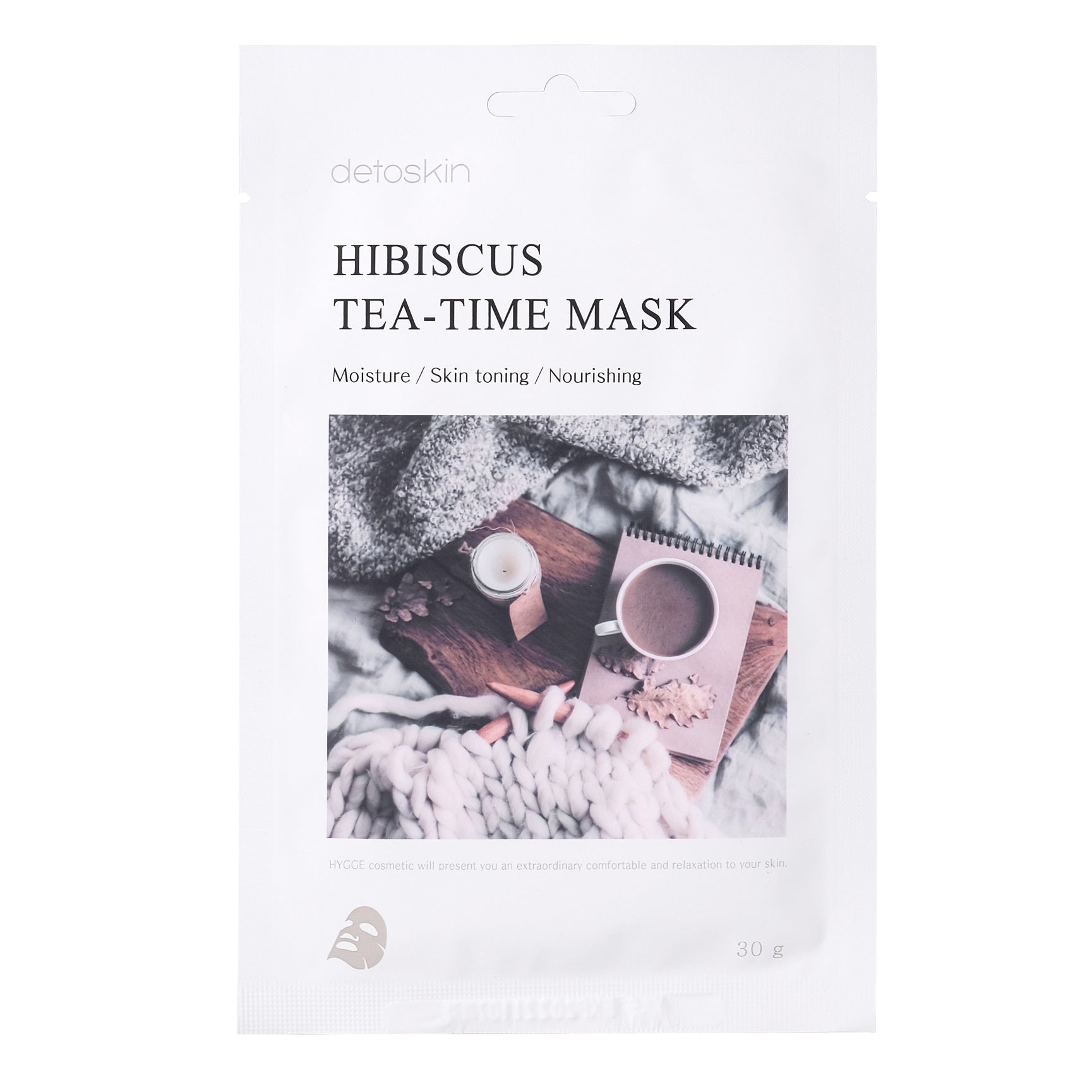 Hibiscus Tea-Time Mask Detoskin (tonificante, nutriente, antiage, idratante) - NuvoleBlu