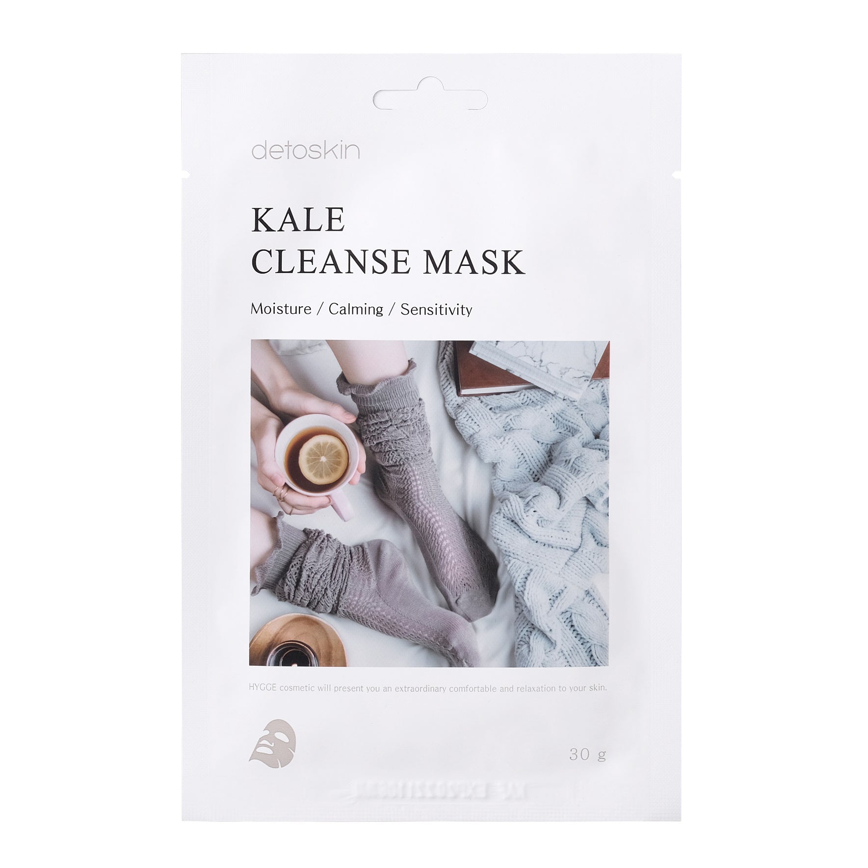 Kale Cleanse Mask Detoskin (calmante, lenitiva, idratante) - NuvoleBlu