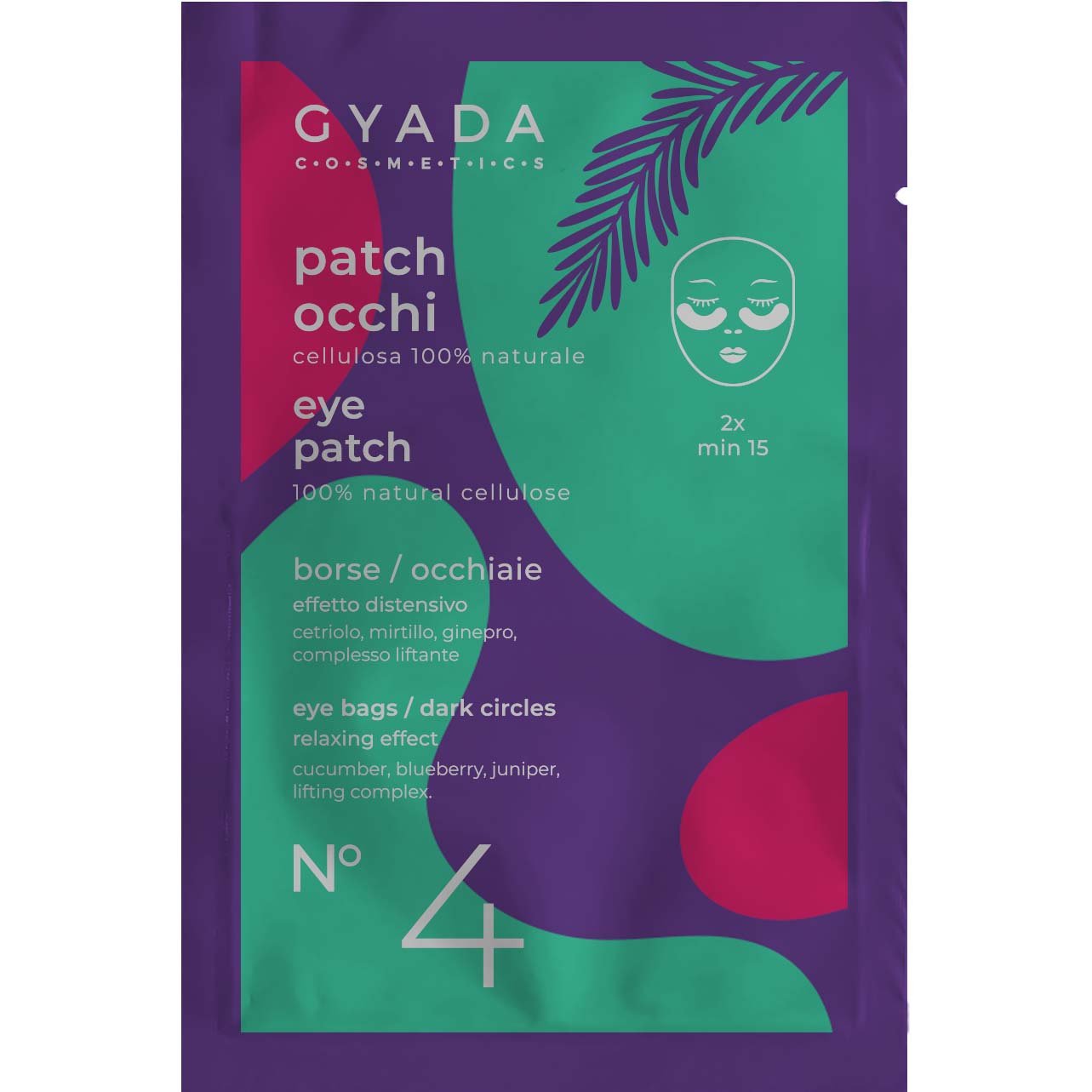 Patch Occhi Borse Ed Occhiaie N.4 Gyada Cosmetics Contorno