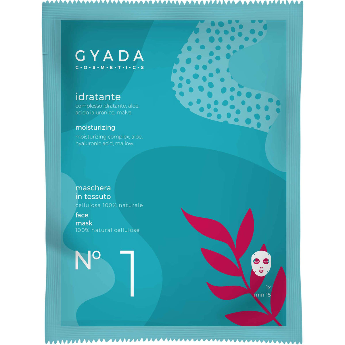 Maschera in Tessuto Idratante n.1 Gyada Cosmetics - NuvoleBlu