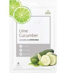Lime Cucumber Detox Mask HnB (calmante, illuminante) - NuvoleBlu