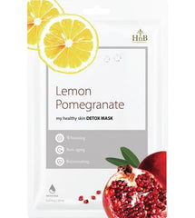 Lemon Pomegranate Detox Mask HnB (schiarente, illuminante) - NuvoleBlu