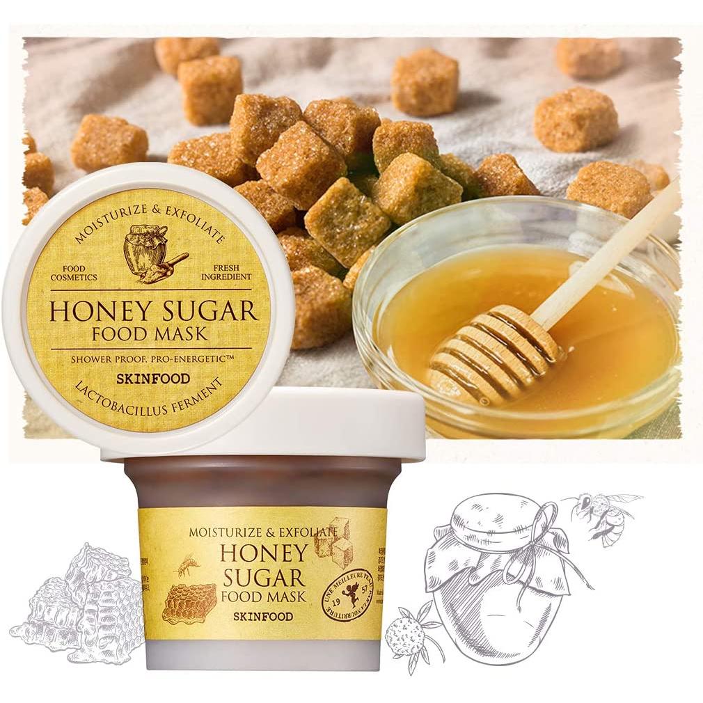 Honey Sugar Mask Skinfood - 120gr (nutriente, illuminante, pelle liscia) - NuvoleBlu