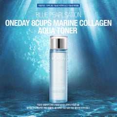 Blue Pearlsation One Day 8 Cups Marine Collagen Aqua Toner Klavuu