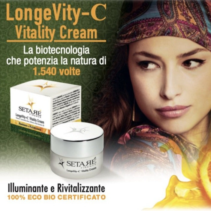 LongeVity-C Vitality Cream Vitamina C Crema Viso Setaré