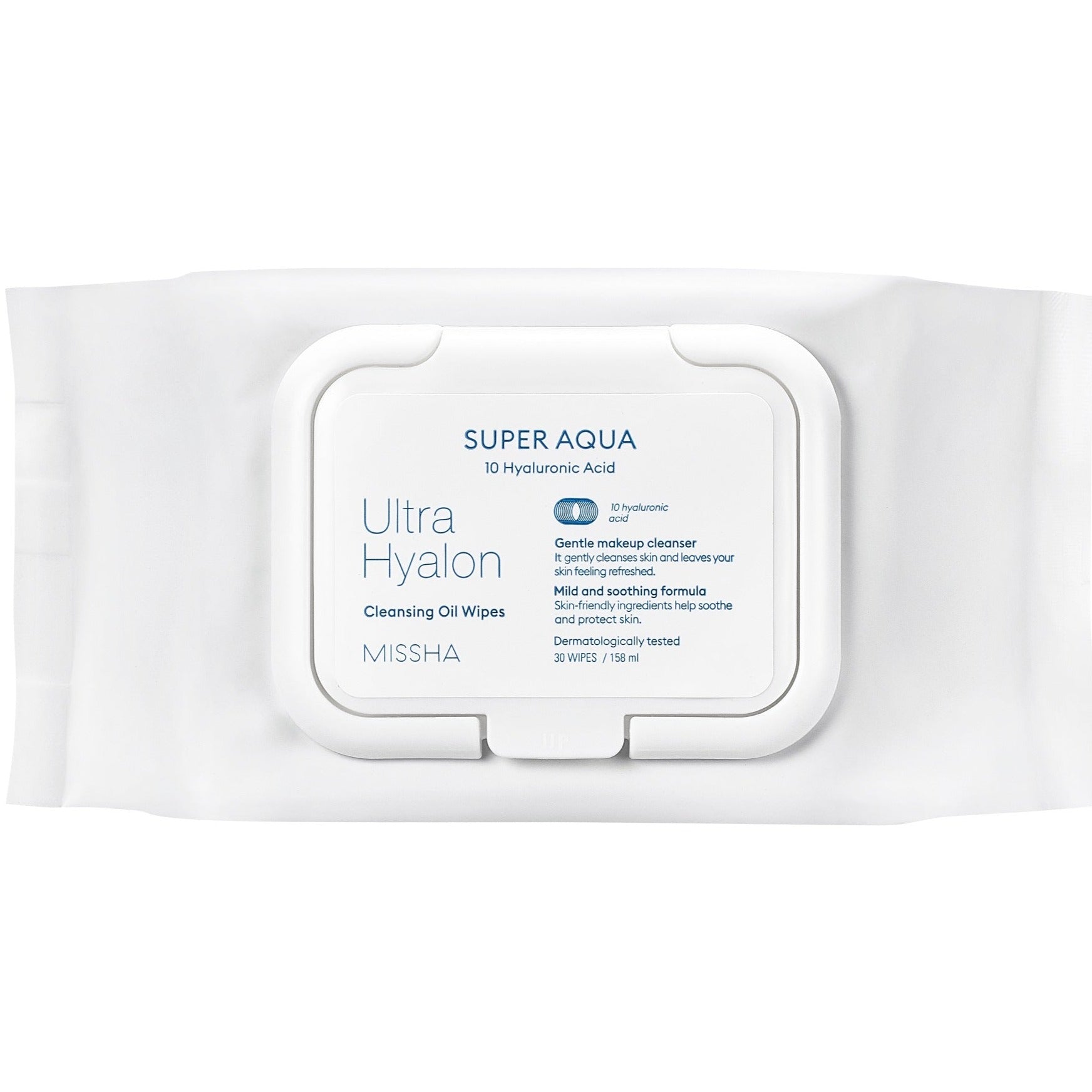 Super Aqua Ultra Hyalron Cleansing Oil Wipes Missha - NuvoleBlu
