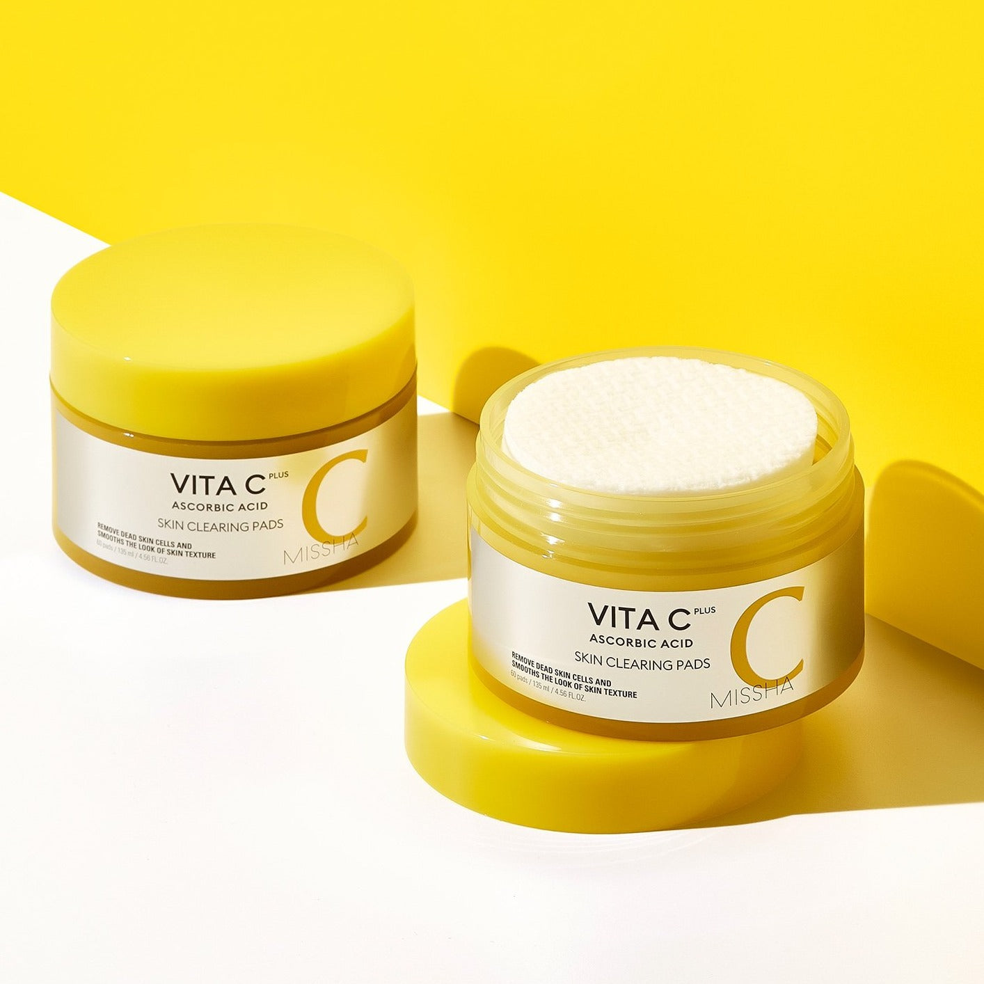Vita C Clearing Pads Missha (Vitamina C + Collagene) - 60pz - NuvoleBlu