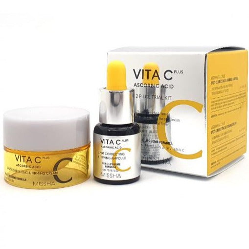Vita C Ascorbic Acid 2 Piece Trial Kit Missha (taglie deluxe) - NuvoleBlu