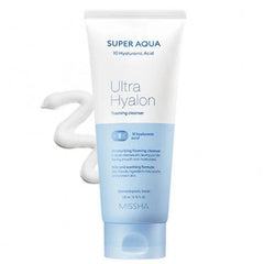 Super Aqua Ultra Hyalron Cleansing Foam Missha - 200ml - NuvoleBlu