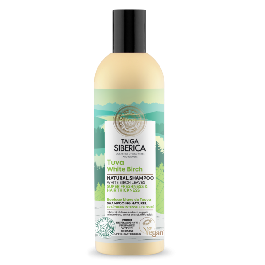 Taiga Siberica. Natural Shampoo Super freshness & hair thickness, 270 ml