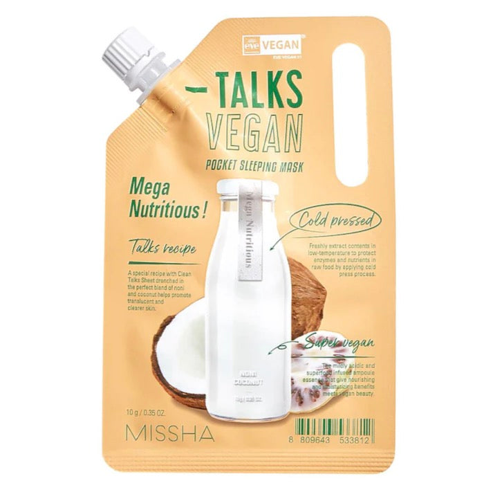 Talks Vegan Squeeze Pocket Sleeping Mask [Mega Nutritious]