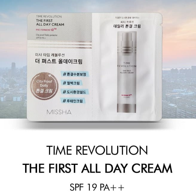 Time Revolution The First All Day Cream Missha - sample bustina