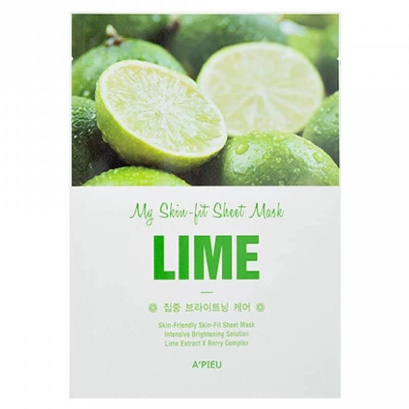 A'PIEU My Skin-Fit Sheet Mask Lime - 25gr - NuvoleBlu