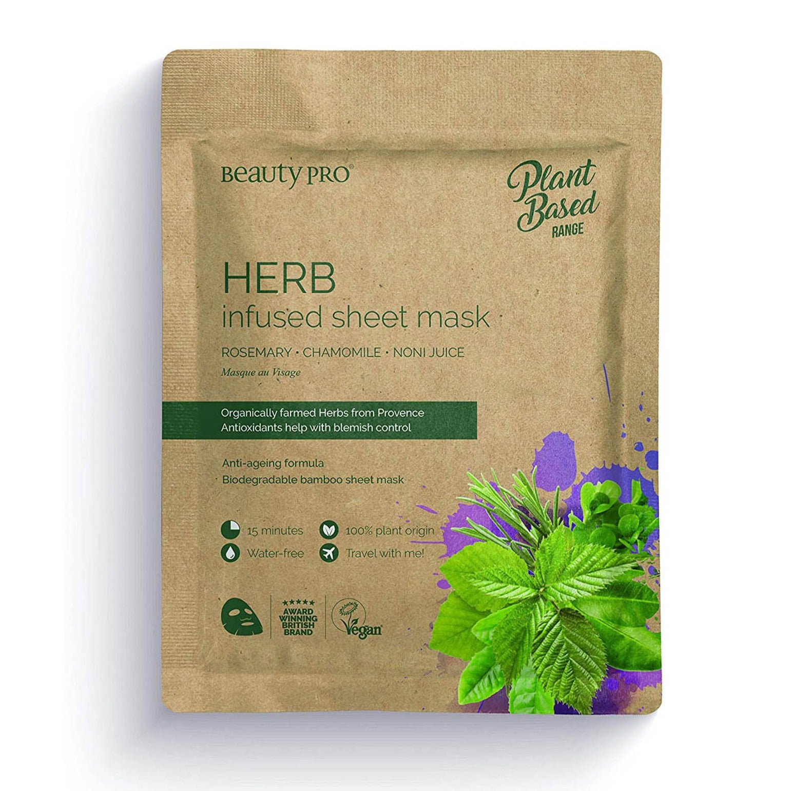 Herb Infused Sheet Mask Beauty Pro