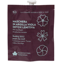 Maschera Argilla Nera Viola Illuminante Biofficina Toscana - 30ml - NuvoleBlu