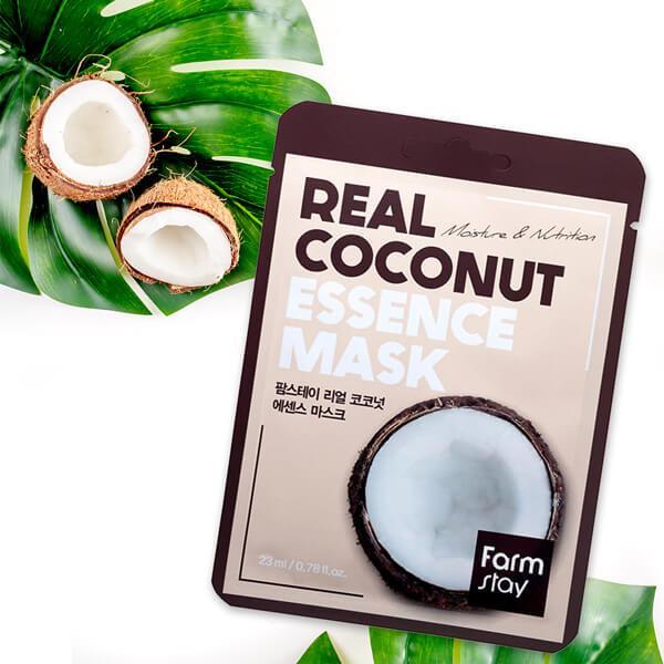 Real Coconut Essence Mask Farmstay - NuvoleBlu
