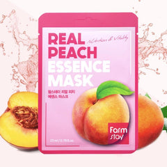 Real Peach Essence Mask Farmstay - NuvoleBlu