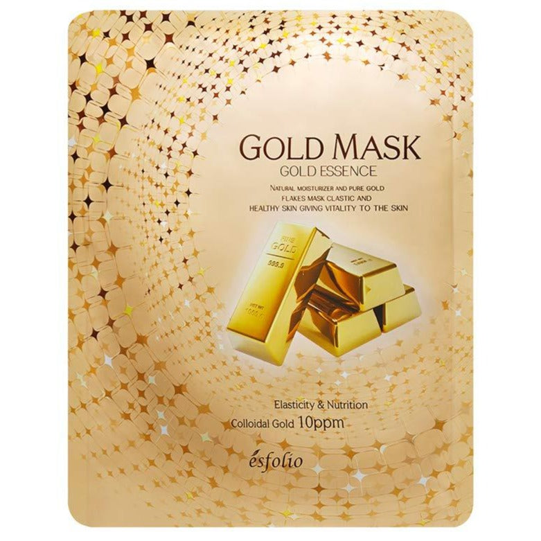 Maschera all'Oro Colloidale Gold Essence Mask Esfolio (elasticizzante e nutriente) - NuvoleBlu