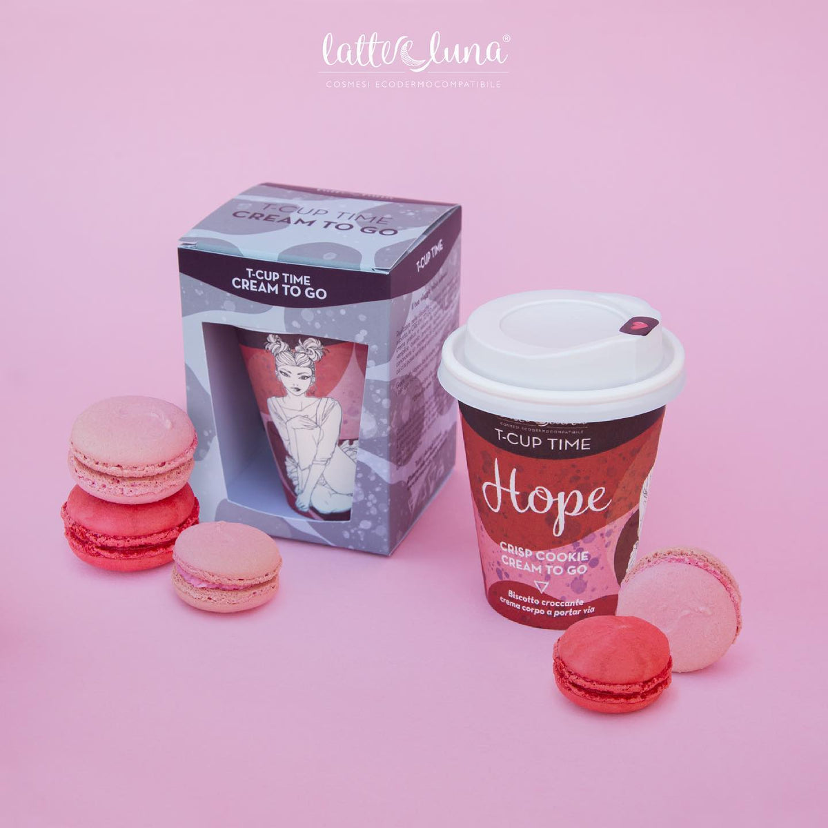 Crema Corpo Hope Cream To Go Latte & Luna - Biscotto Croccante - 200ml