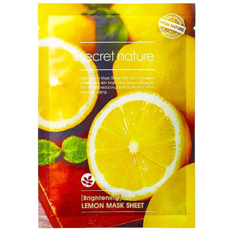 Brightening Lemon Mask Sheet Secret Nature