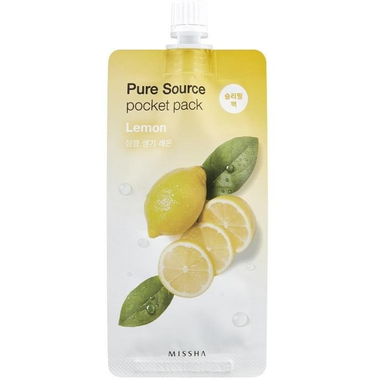 Pure Source Pocket Pack Lemon Missha (sleeping mask) - NuvoleBlu