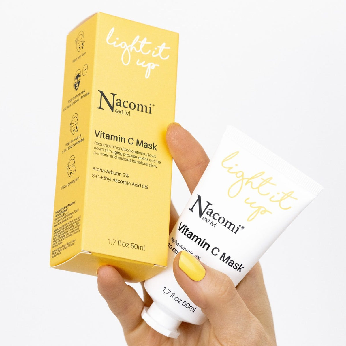 Maschera Viso Illuminante Vitamina C Nacomi - 50ml - NuvoleBlu