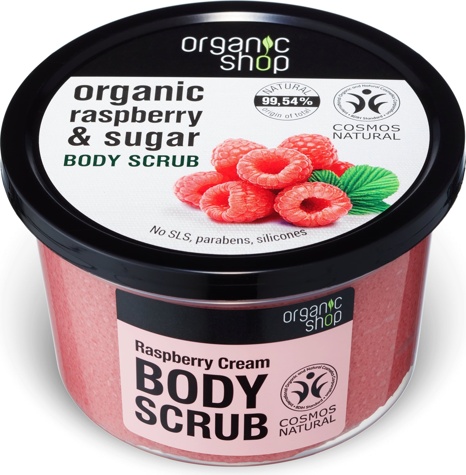 Scrub Corpo Lampone Organic Shop - NuvoleBlu