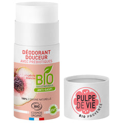 Deodorante Solido Delicato con Prebiotici e Pesca Pulpe de Vie - 55gr