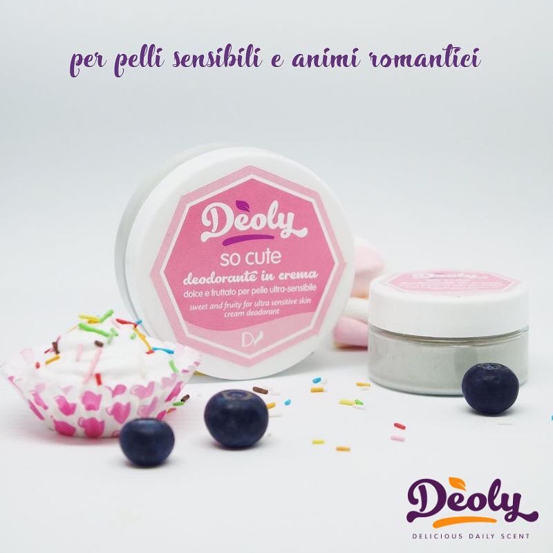 Deodorante in Crema Pelle Ultra Sensibile  So Cute Deoly - dolce fruttato